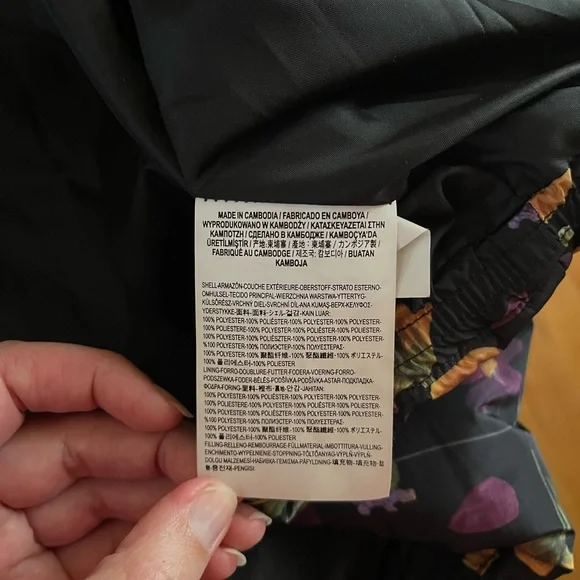 Vans Multicolor Floral Puffer Jacket - Picture 6 of 9